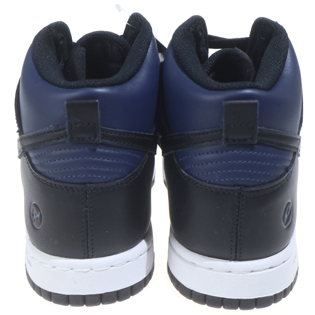 NIKE(ナイキ) ×FRAGMENT DESIGN DUNK フラグメント ダンク ミッドナイト ハイカットスニーカー ネイビー/ブラック US8/26cm DJ0383-400