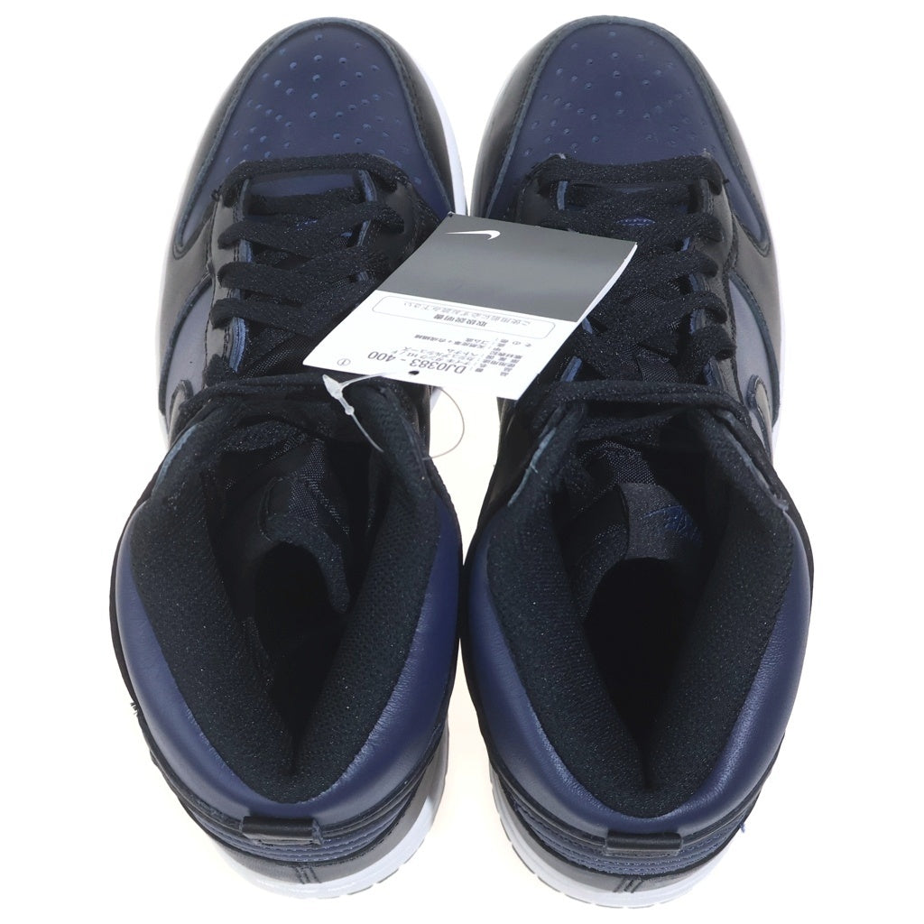 NIKE(ナイキ) ×FRAGMENT DESIGN DUNK フラグメント ダンク ミッドナイト ハイカットスニーカー ネイビー/ブラック US8/26cm DJ0383-400