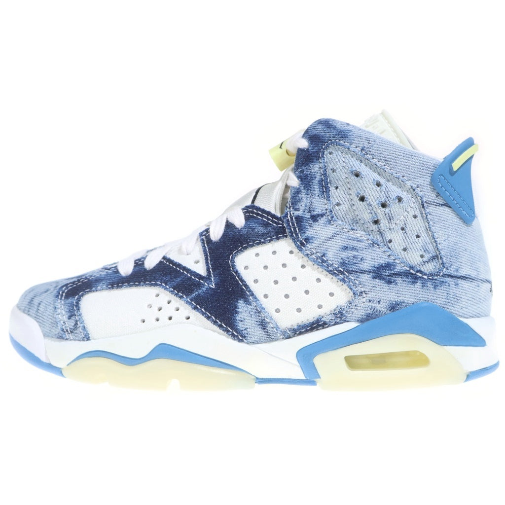 NIKE(ナイキ) AIR JORDAN 6 WASHED DENIM エアジョーダン6 ウォッシュドデニム レディースハイカットスニーカー ブルー US3.5Y/22.5cm DM9045-100