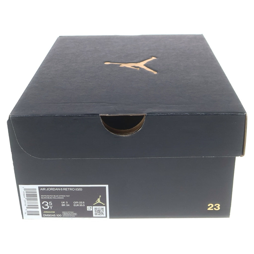NIKE(ナイキ) AIR JORDAN 6 WASHED DENIM エアジョーダン6 ウォッシュドデニム レディースハイカットスニーカー ブルー US3.5Y/22.5cm DM9045-100