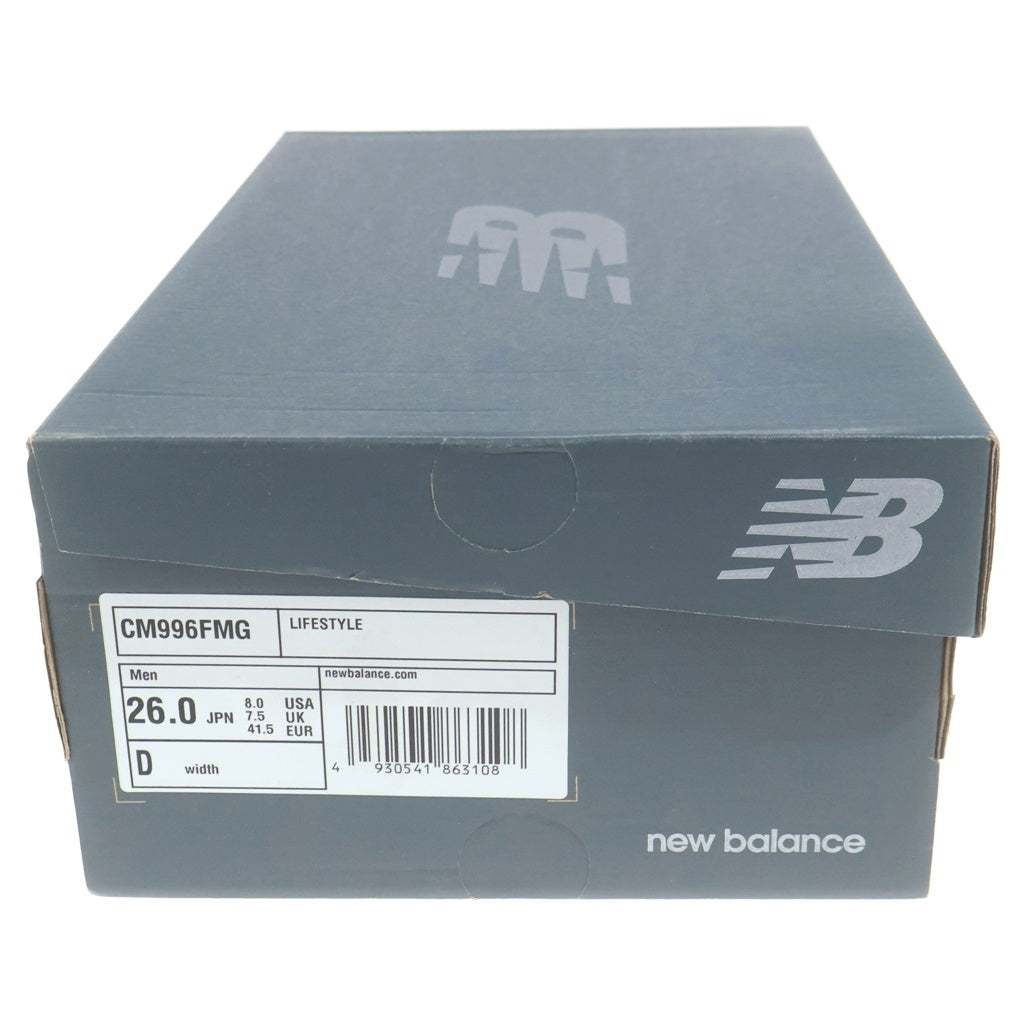 New Balance(ニューバランス) × FRANCK MULLER フランクミュラー CM996FMG レザー ローカットスニーカー ゴールド US8/26cm