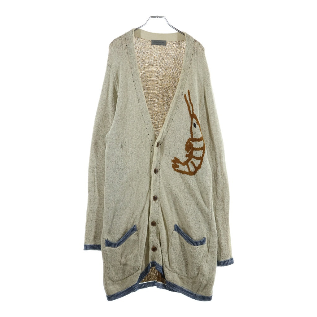 Yohji Yamamoto POUR HOMME(ヨウジヤマモト プールオム) 22SS みんな辞めちゃってカーディガンニット ホワイト HG-K74-374