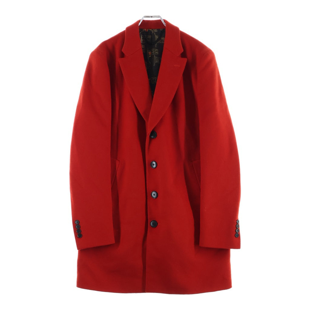 Paul Smith(ポールスミス) 裏地総柄 チェスターコート レッド PL-BM-31597