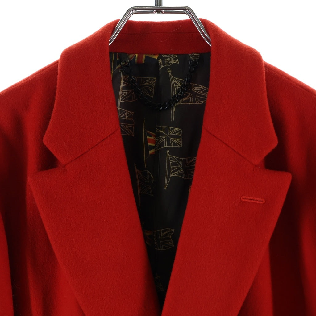 Paul Smith(ポールスミス) 裏地総柄 チェスターコート レッド PL-BM-31597