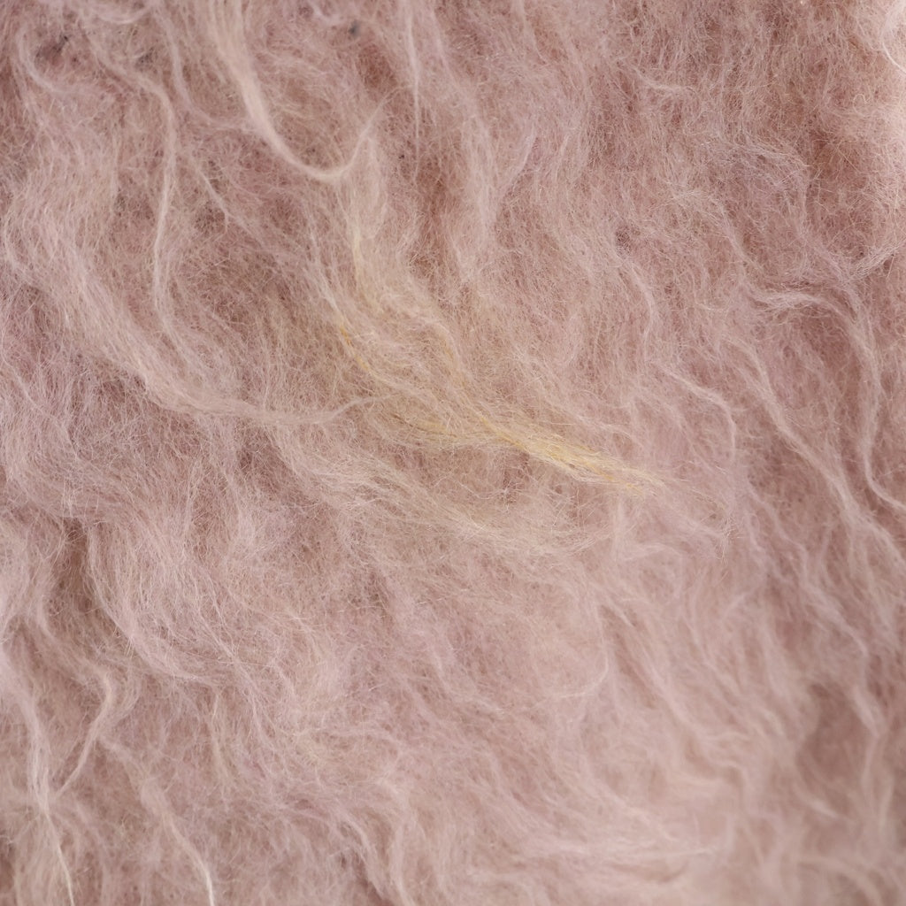 LAD MUSICIAN(ラッドミュージシャン) 24AW LOOP YARN SHAGGY KNIT BALACLAVA ループ ヤーン シャギー ニット バラクラバ カーディガン ピンク 2224-024