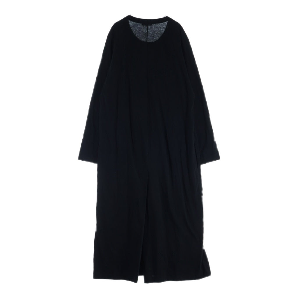 Yohji Yamamoto(ヨウジヤマモト) 19AW 金ボタン ヘンリーネック ロングコート ブラック HC-T66-016