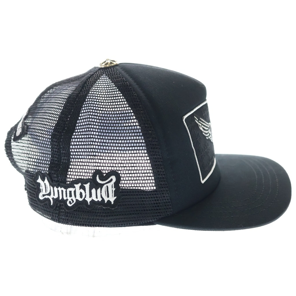 CHROME HEARTS(クロムハーツ) FOTI AEROSMITH YUNGBLUB MESH CAP フォティ エアロスミス ヤングブラッド トラッカー メッシュ キャップ 帽子 ブラック