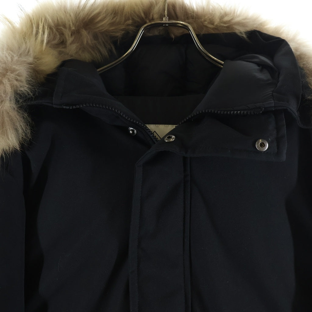 PYRENEX(ピレネックス) 19AW ANNECY FUR アヌシー ジップアップ ファー付き ナイロン ダウンジャケット ブラック CFJPN1800015