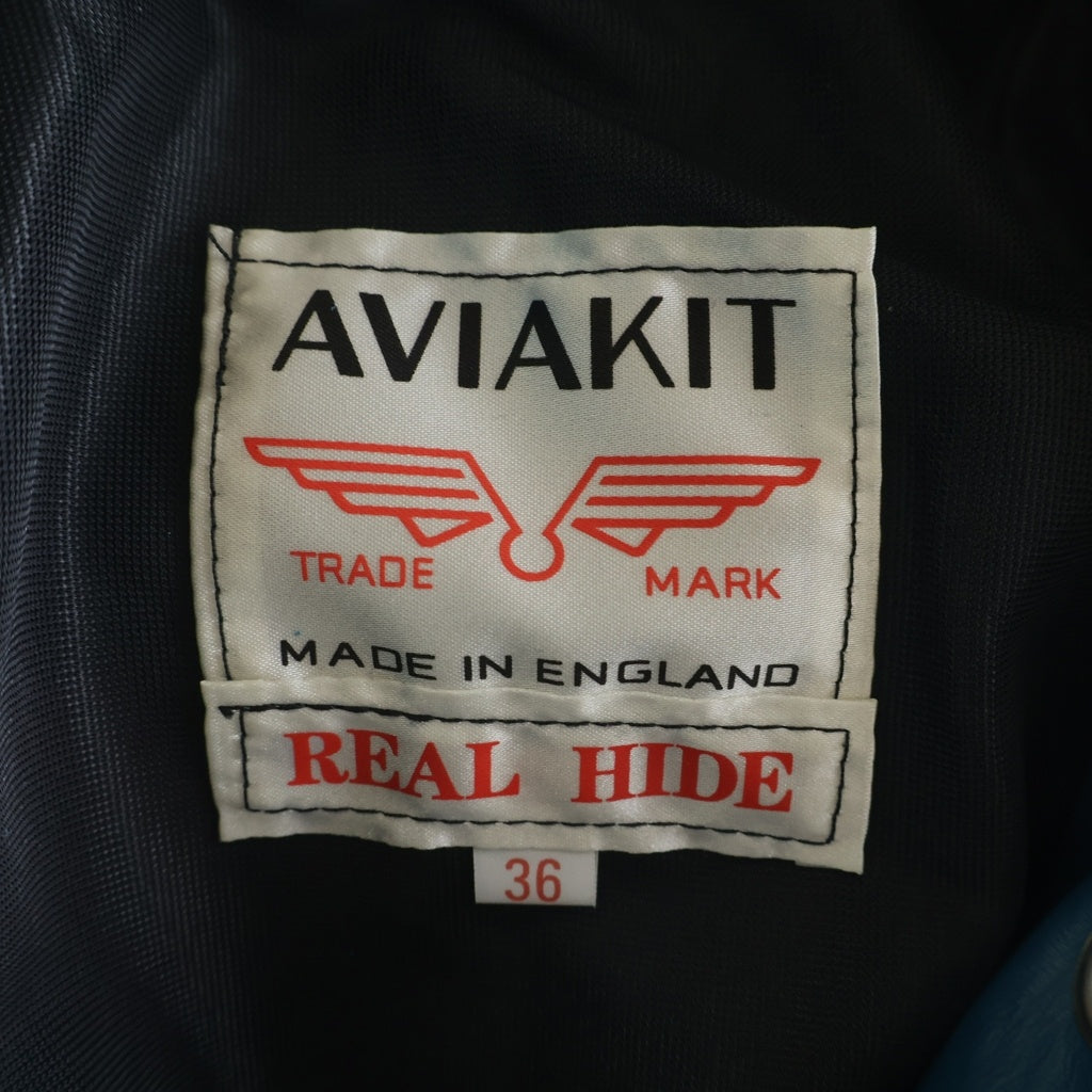 Lewis Leathers(ルイスレザー) CYCLONE サイクロン ホースハイド ヴィンテージ ターコイズ レザージップアップ ダブルライダース ジャケット
