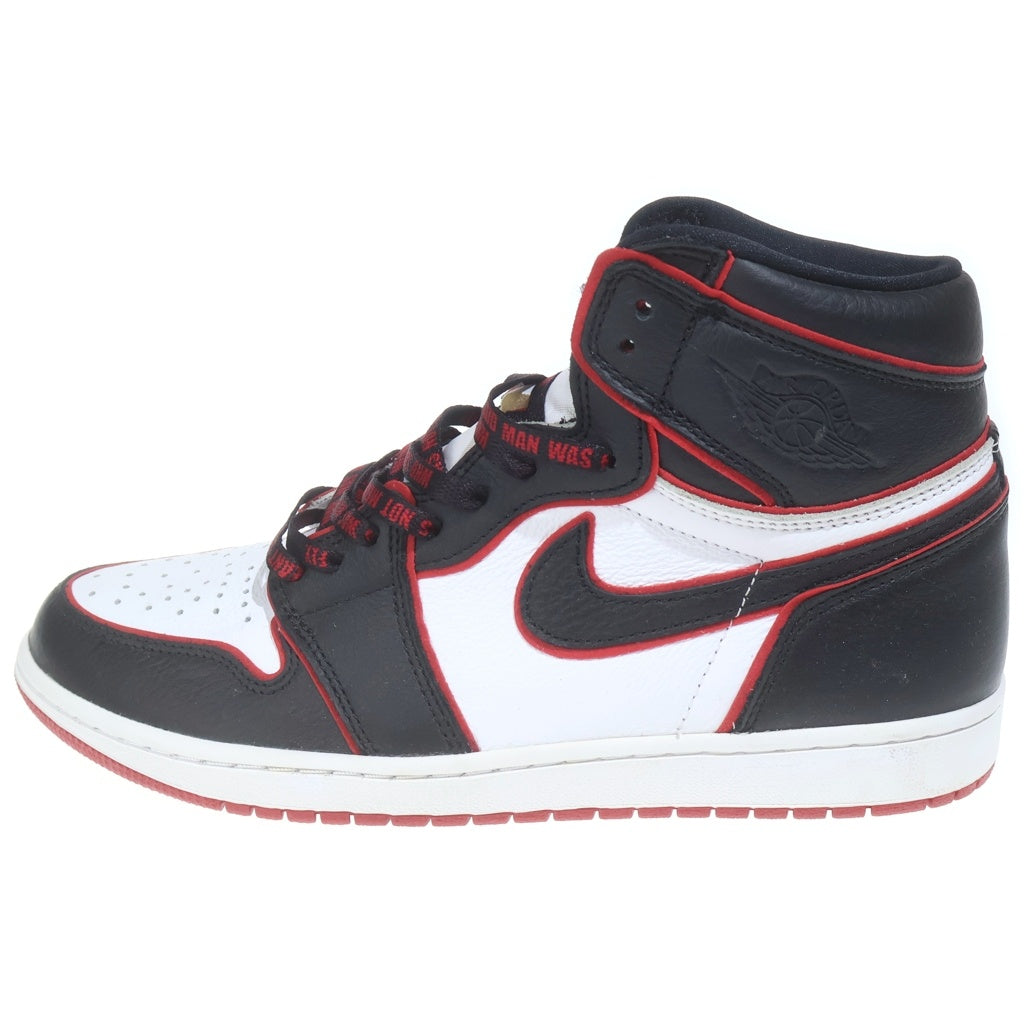 NIKE(ナイキ) AIR JORDAN1 HIGH OG BLOOD LINEエアジョーダン1 ハイカットスニーカー ブラッドライン ブラック/レッド US10.5/28.5cm 555088-062