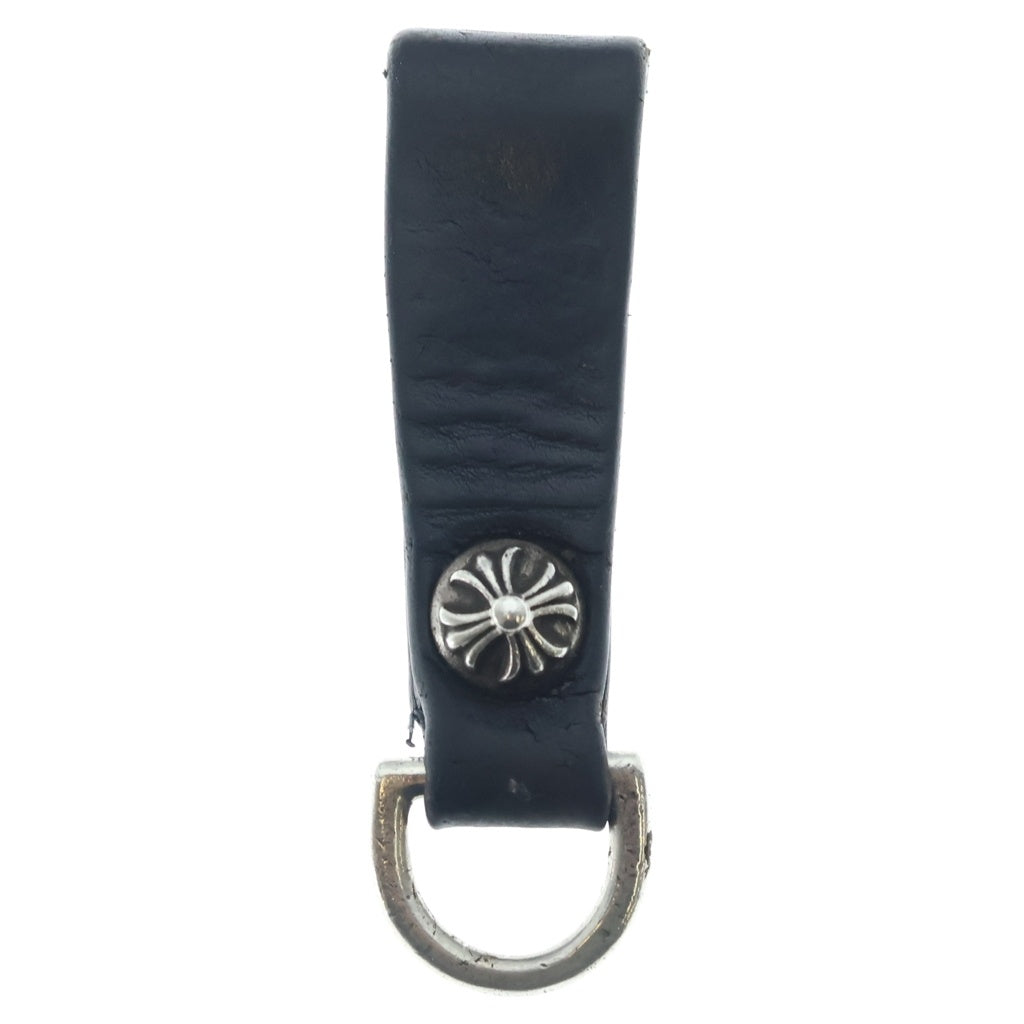 CHROME HEARTS(クロムハーツ) BELT LOOP D RING Dカンクロスボールボタンベルトループ シルバー/ブラック