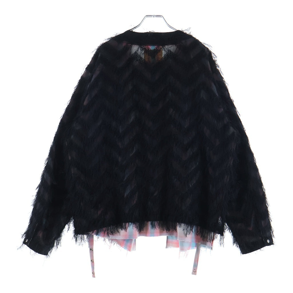 SEVESKIG(セヴシグ) 25SS REVERSIBLE FAIRY JACKET リバーシブルジャケット ブラック/ピンク JK-SV-NGS-1008