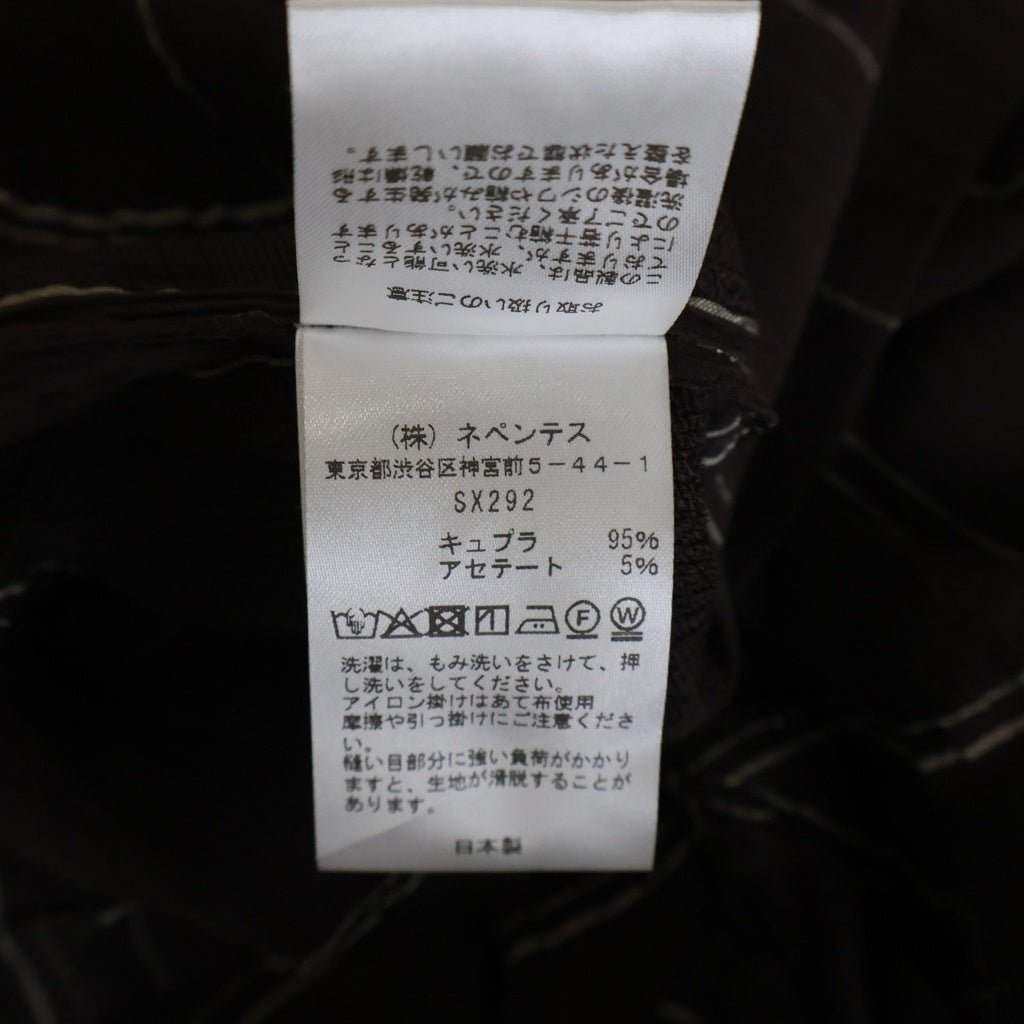 Needles(ニードルス) CABANA SHIRT カバナ 半袖シャツ ブラウン SX292