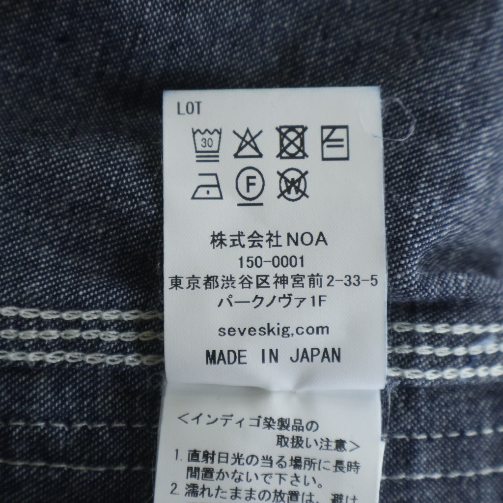 SEVESKIG(セヴシグ) 25AW CLASSIC DOUBLE KNEE PAINTER WIDE PANTS クラシック ペインター ニー ワイド パンツ インディゴ PT-SV-NGA-1010