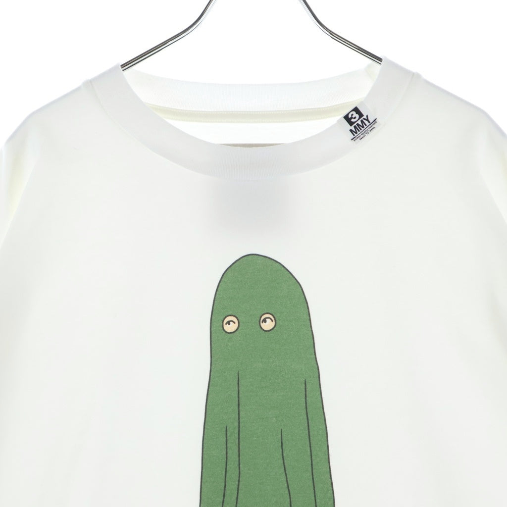 MAISON MIHARAYASUHIRO(メゾンミハラヤスヒロ) 24SS CHARLES PRINTED L/S TEE チャールズ プリント クルーネック 長袖Tシャツ カットソー ホワイト A12LT682