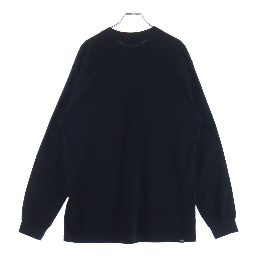 HYSTERIC GLAMOUR(ヒステリックグラマー) グラフィックプリント クルーネック 長袖Tシャツ カットソー ネイビー 02243CL04