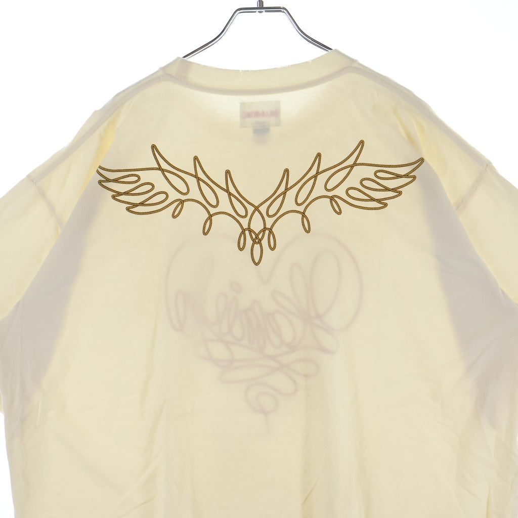 KAMIYA(カミヤ) 24SS ロープ グラフィック プリント クルーネック 半袖Tシャツ カットソー G13TS070