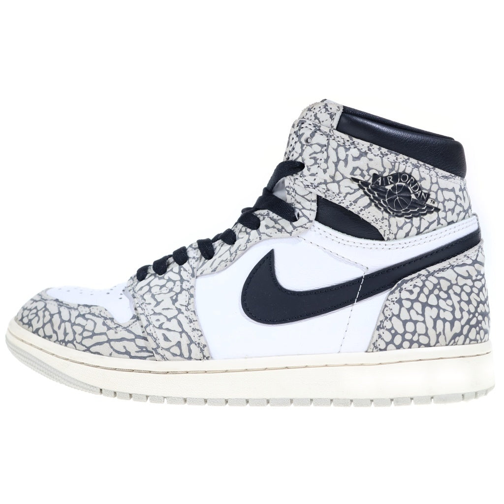 NIKE ナイキ AIR JORDAN 1 RETRO HIGH OG WHITE CEMENT ELEPHANT DZ5485-052 エアジョーダン1 ホワイトセメント ハイカットスニーカー ホワイト/グレー US11/29cm NIKE(ナイキ) AIR JORDAN 1 RETRO HIGH OG WHITE CEMENT ELEPHANT エア