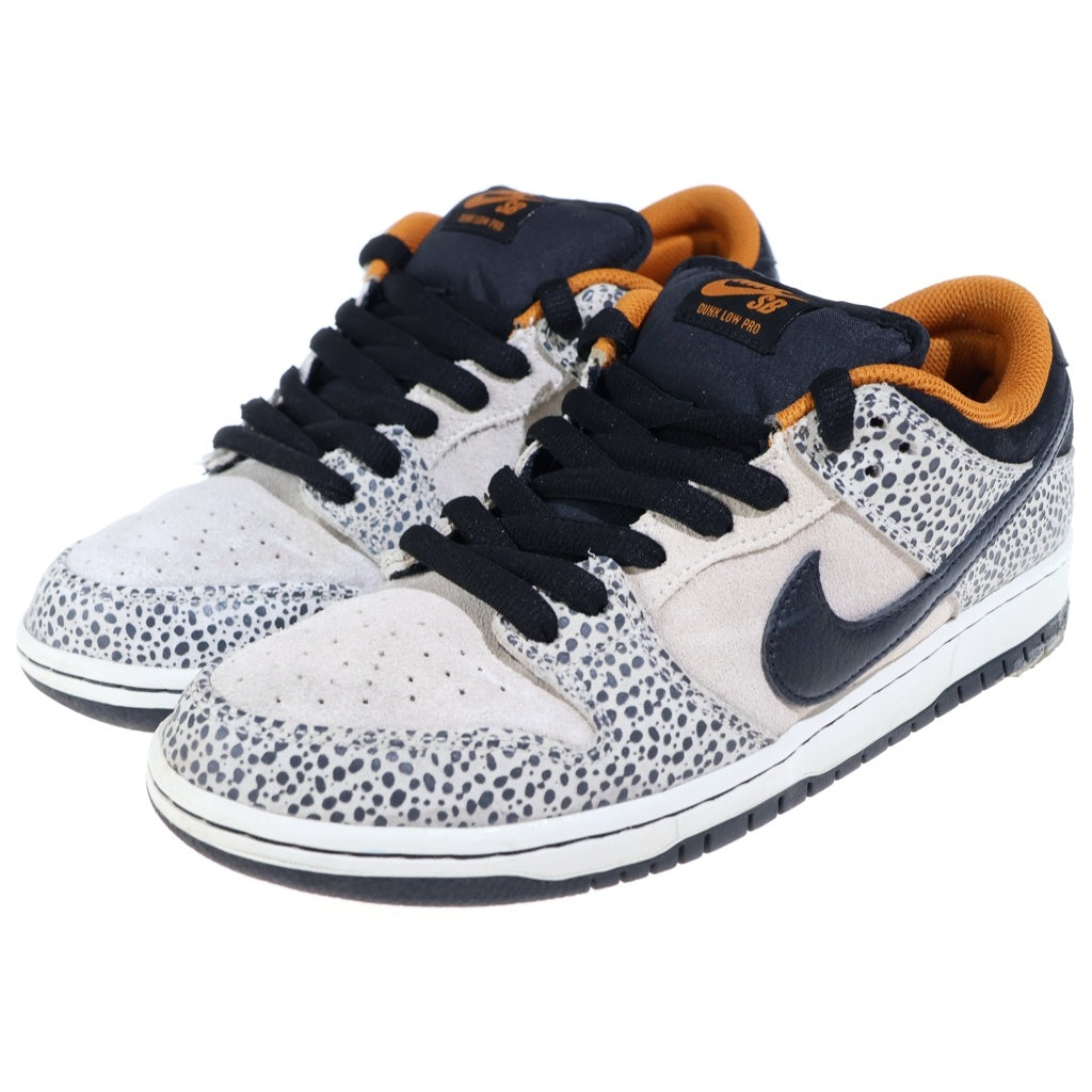 NIKE SB(ナイキエスビー) DUNK LOW PRO PHANTOM AND BLACK ダンク プロ エレクトリックサファリ ファントムアンドブラック ローカットスニーカー グレー/ブラック US9/27cm FZ1233-002