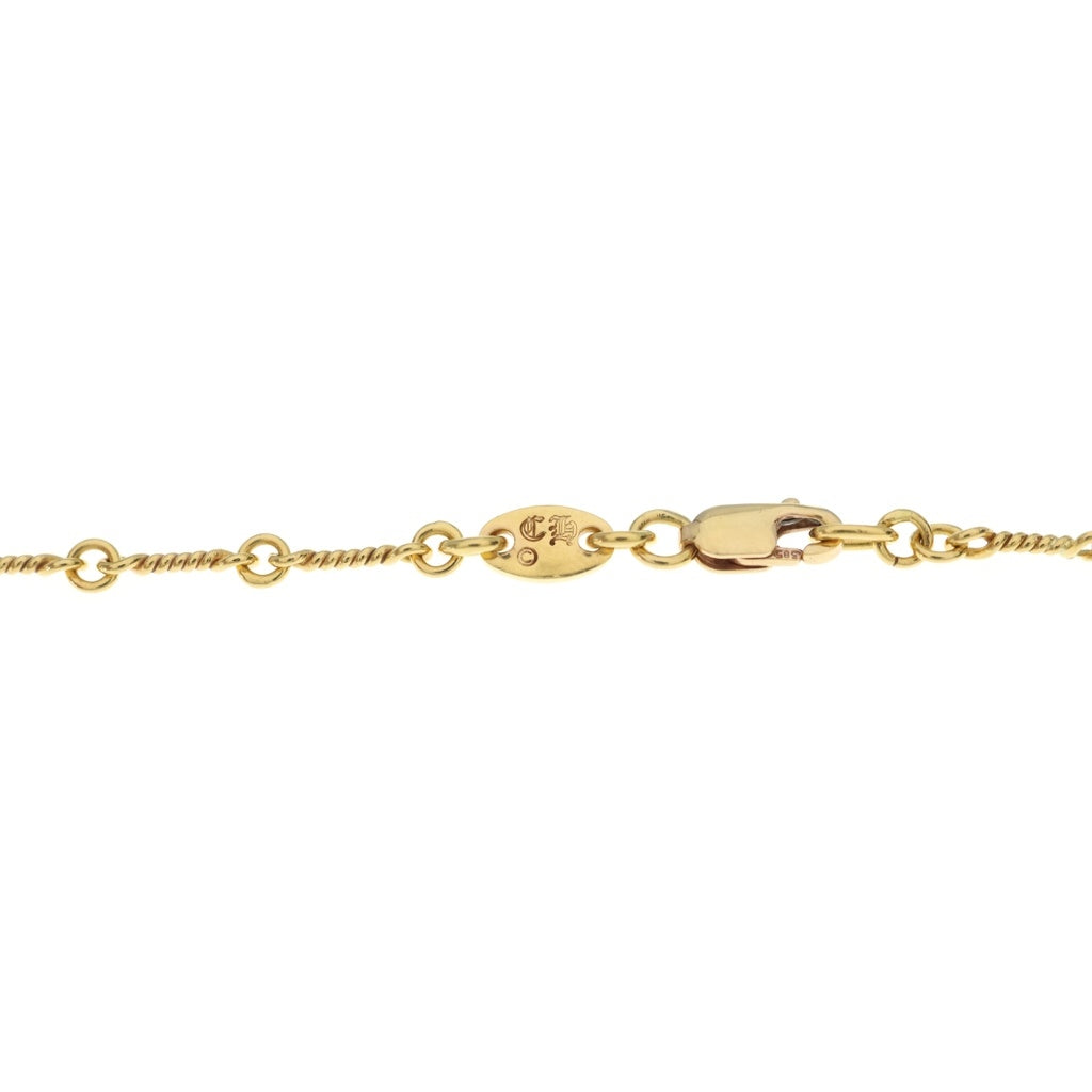 CHROME HEARTS(クロムハーツ) 22K NECKCHAIN T20 ツイストチェーンネックレス 20inch ゴールド BCA015