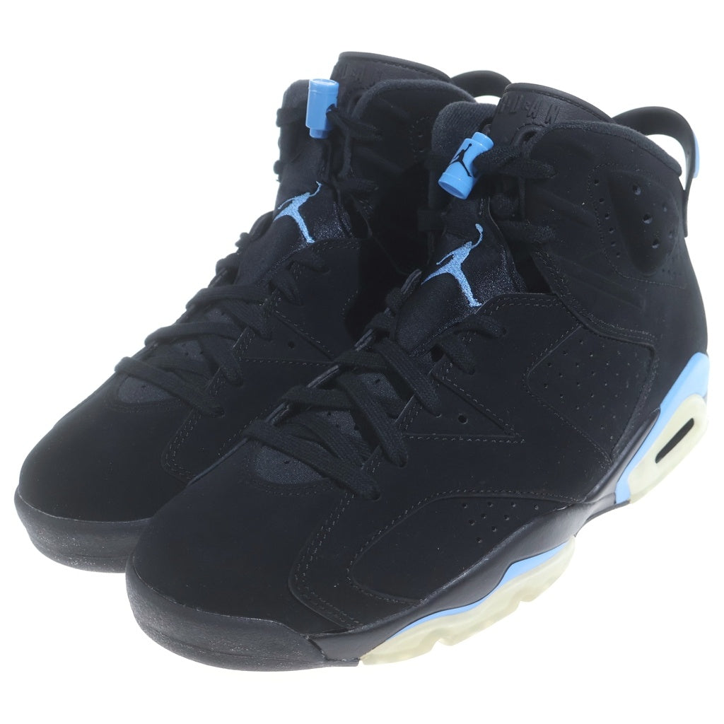 NIKE(ナイキ) AIR JORDAN 6 RETRO UNC エアジョーダン6 ハイカットスニーカー ブラック/ブルー US8.5/26.5cm 384664-006