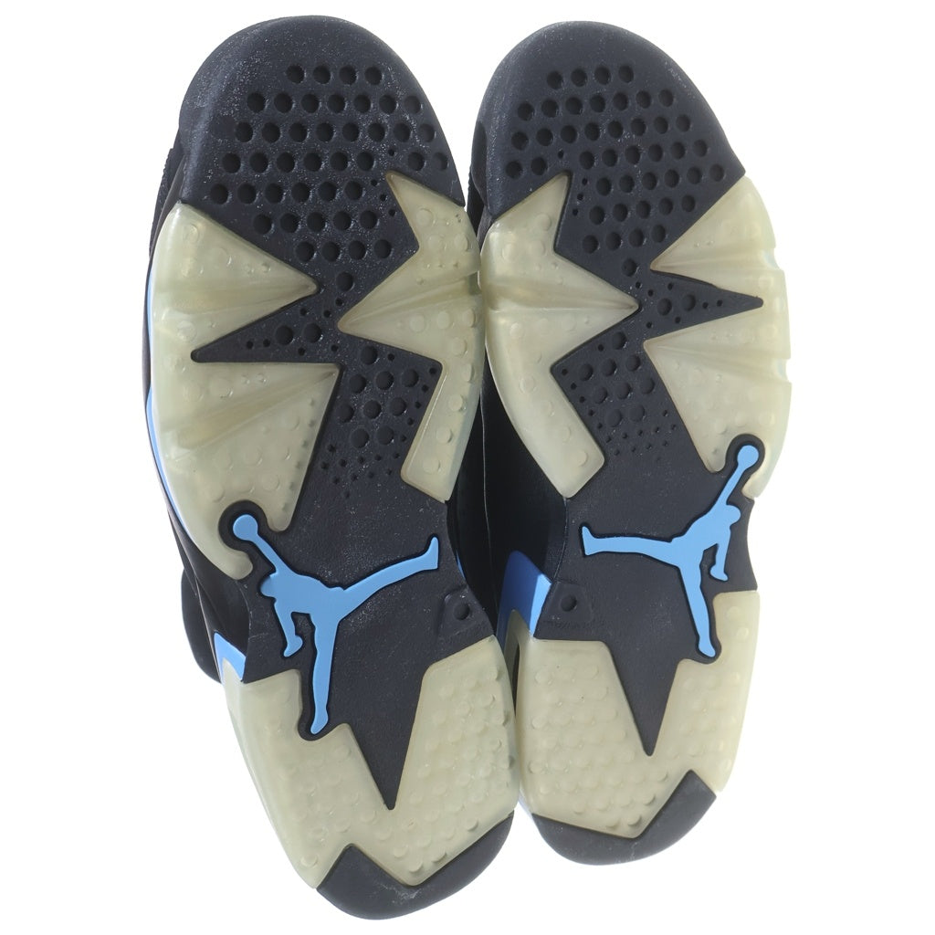 NIKE(ナイキ) AIR JORDAN 6 RETRO UNC エアジョーダン6 ハイカットスニーカー ブラック/ブルー US8.5/26.5cm 384664-006
