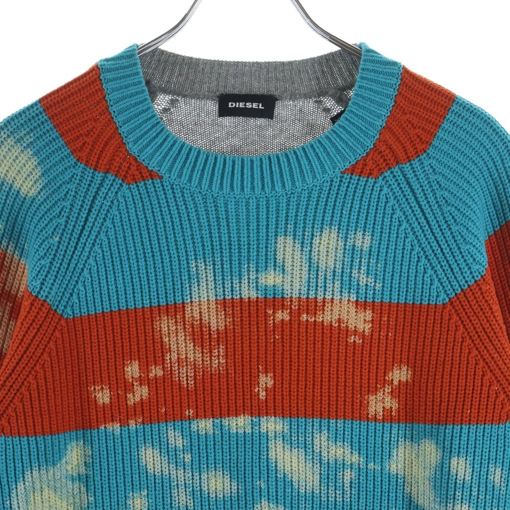 DIESEL(ディーゼル) K-JASPER KNIT SWWATER ジャスパー クルーネック 長袖ニット セーター カットソー マルチ