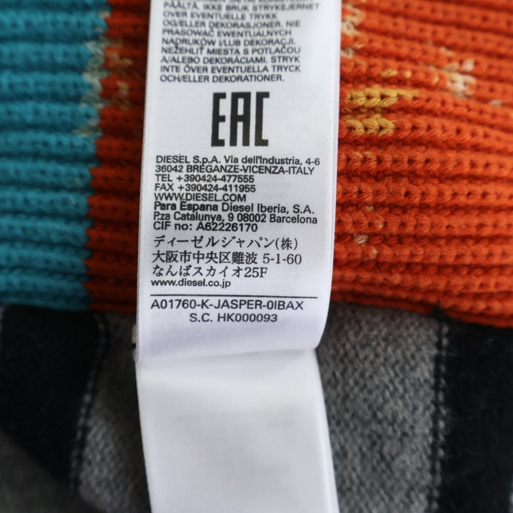 DIESEL(ディーゼル) K-JASPER KNIT SWWATER ジャスパー クルーネック 長袖ニット セーター カットソー マルチ