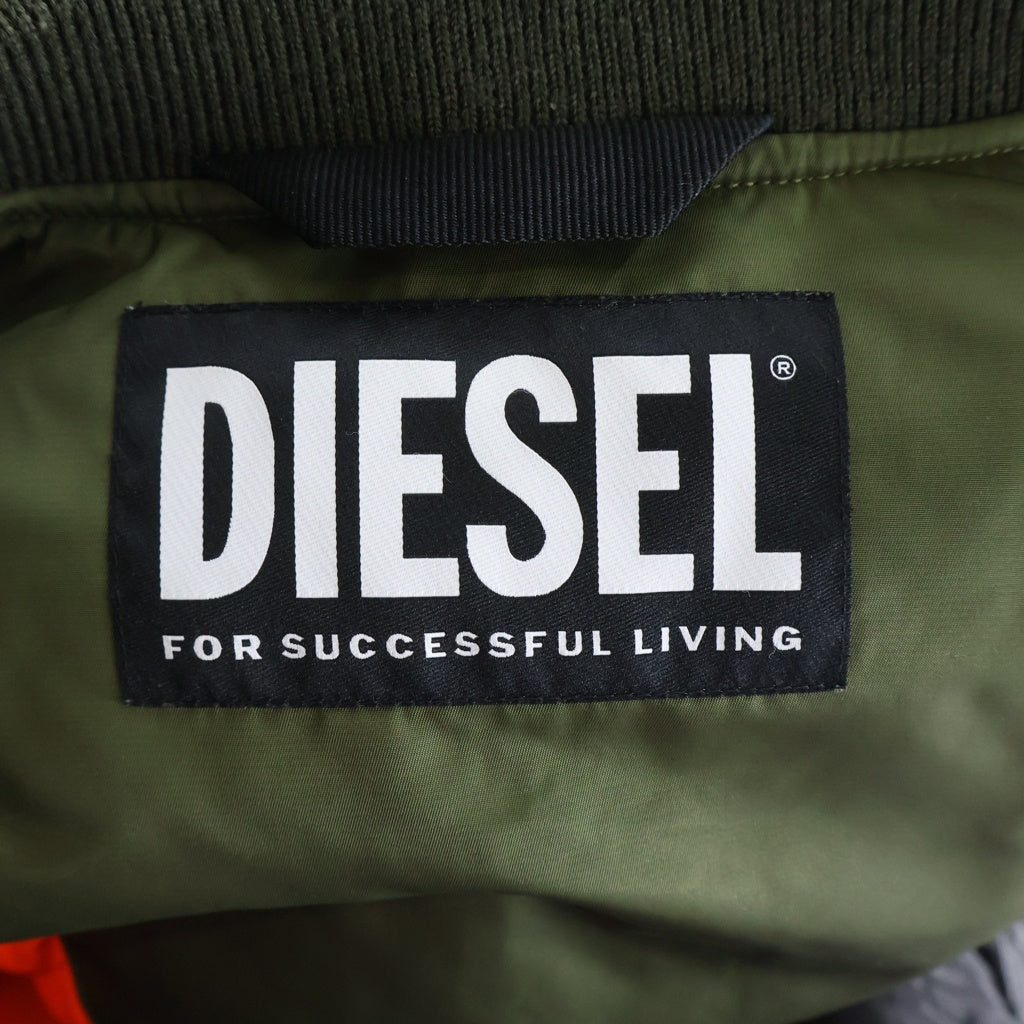DIESEL(ディーゼル) 21SS J-UPPER-0ECAM ジップアップ ボンバージャケット カーキ A01628