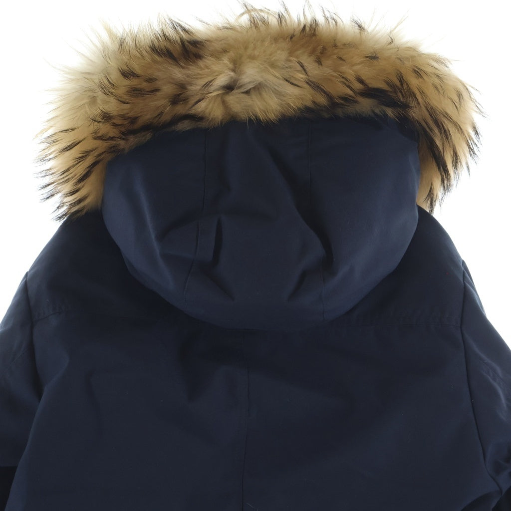 PYRENEX(ピレネックス) ANNECY FUR アヌシー ファーフード付き ジップアップ ダウンジャケット ネイビー HMM037P4004T2