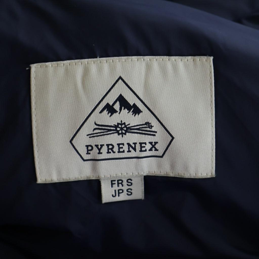 PYRENEX(ピレネックス) ANNECY FUR アヌシー ファーフード付き ジップアップ ダウンジャケット ネイビー HMM037P4004T2