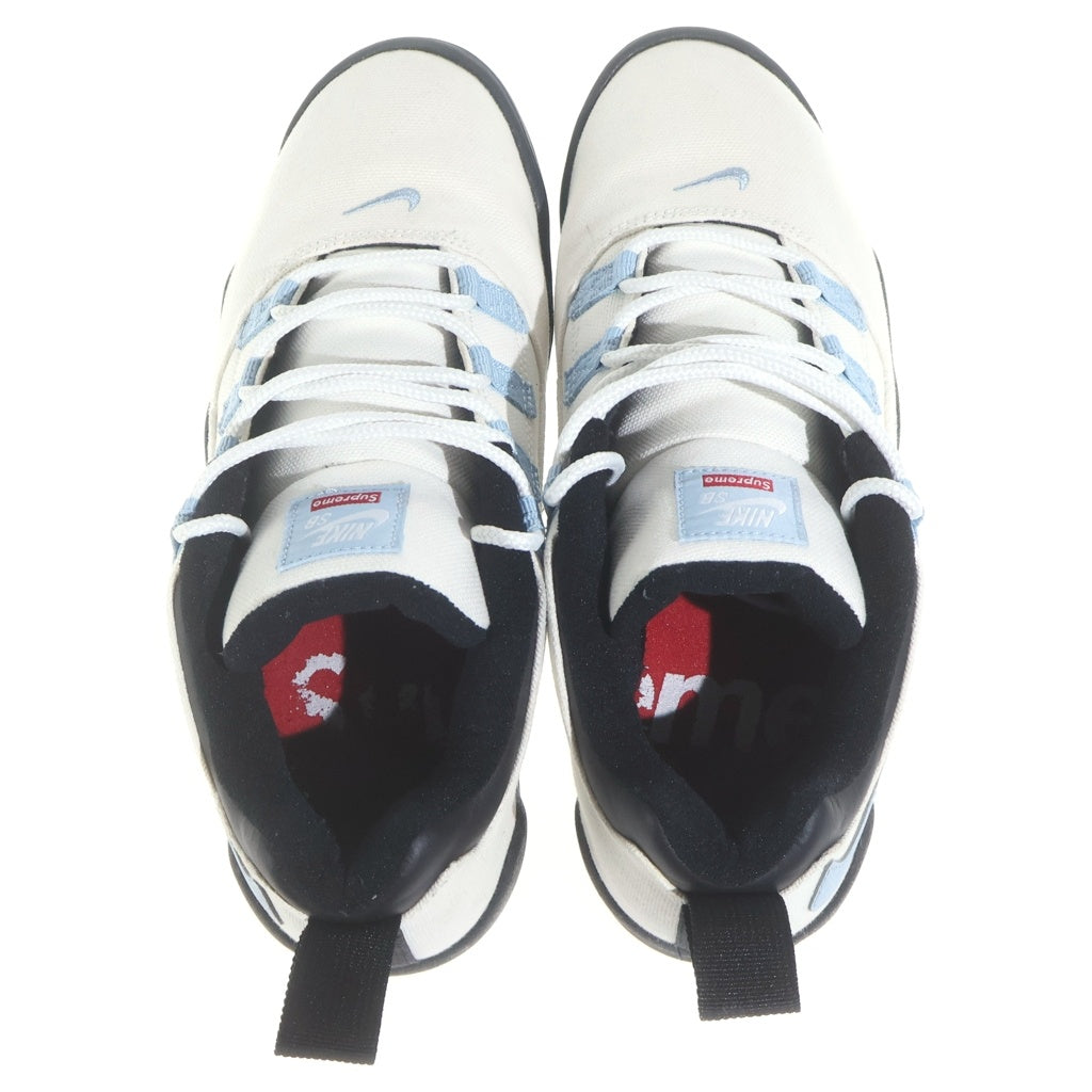 NIKE(ナイキ) ×SUPREME NIKE SB LOW シュプリーム ナイキSB キャンバスローカットスニーカー ホワイト /ブラック US10/28cm FQ3000-100