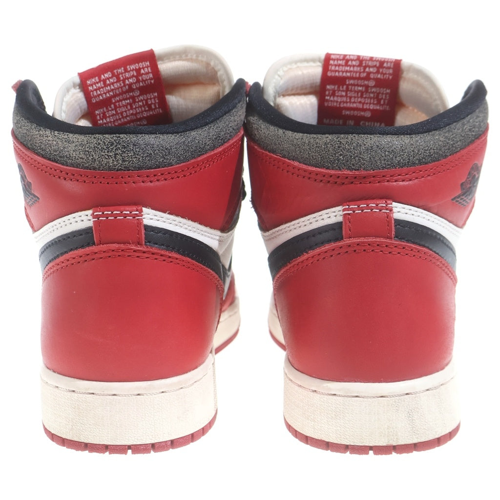 NIKE(ナイキ) AIR JORDAN 1 HIGH OG LOST & FOUND CHICAGO エア ジョーダン ロストアンドファウンド シカゴ ハイカットスニーカー レディース US6Y/24cm FD1437-612
