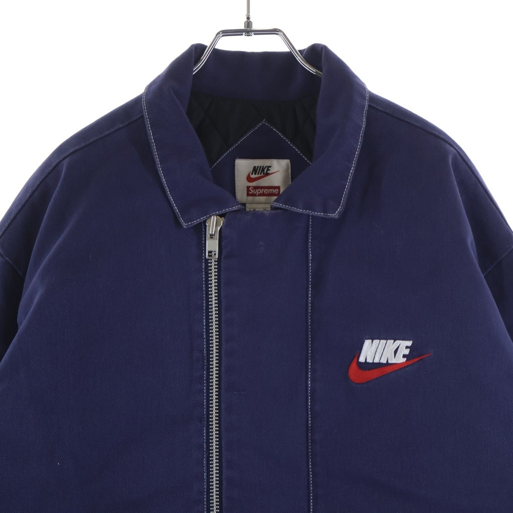 SUPREME(シュプリーム) ×Nike Double Zip Quilted Work Jacket ダブルジップ ワークジャケット ネイビー AR5566-410