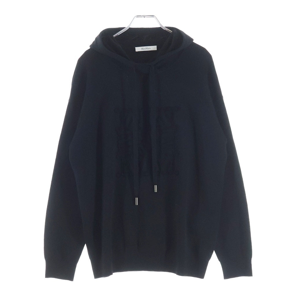 Max Mara(マックスマーラ) アナグラム ロゴ ニット プルオーバー パーカー ブラック 2421366262 レディース