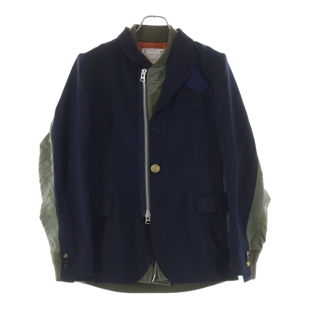 Sacai(サカイ) 21SS SUITING MA-1 ドッキング スーチング ブレザー