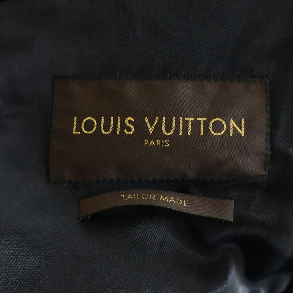 LOUIS VUITTON(ルイヴィトン) ミンクファー ウール ロングコート ブラック/ブラウン