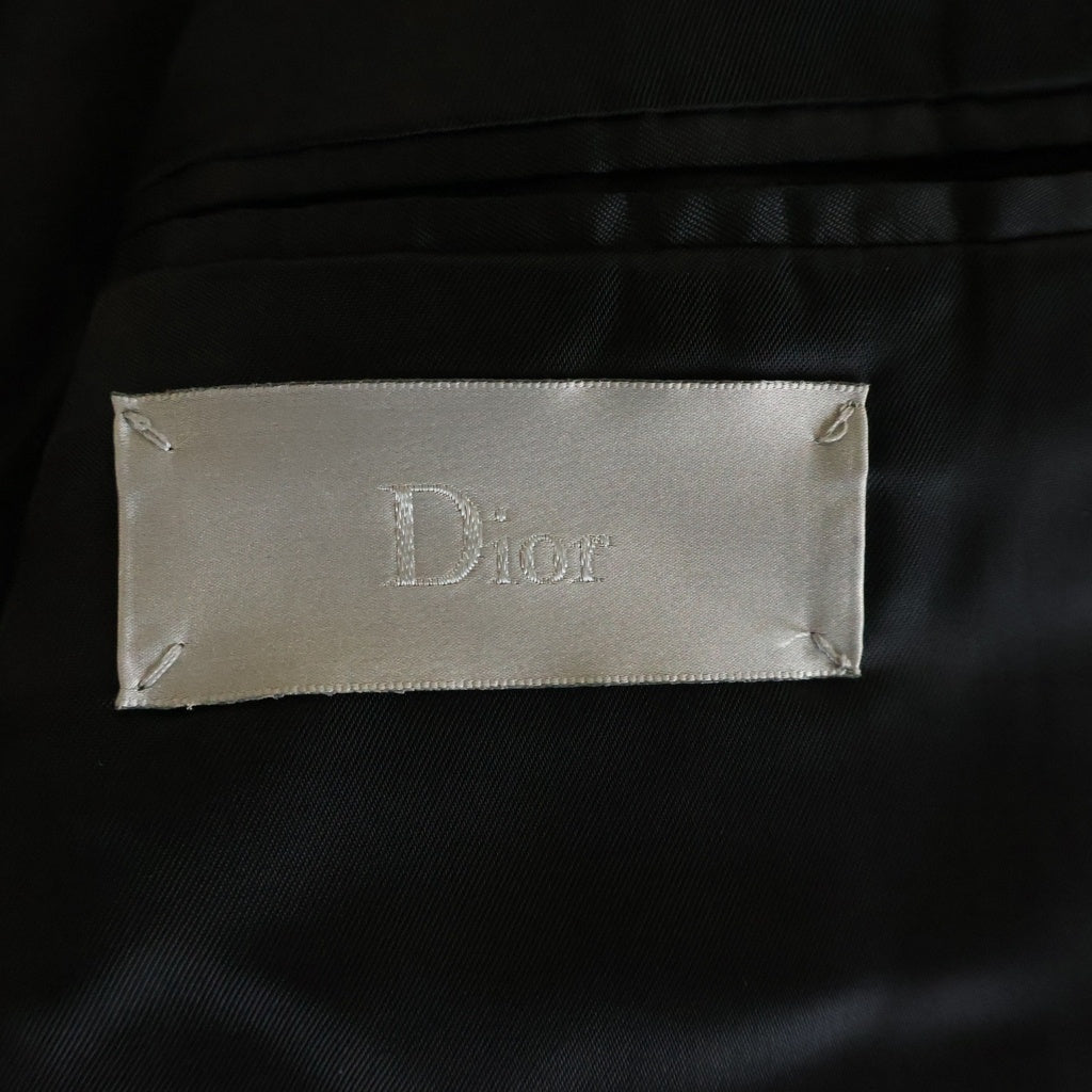 Dior HOMME(ディオールオム) 18AW ウール モヘア アトリエ テープロゴ テーラードジャケット ブラック 833C236X4286 833C236X4286