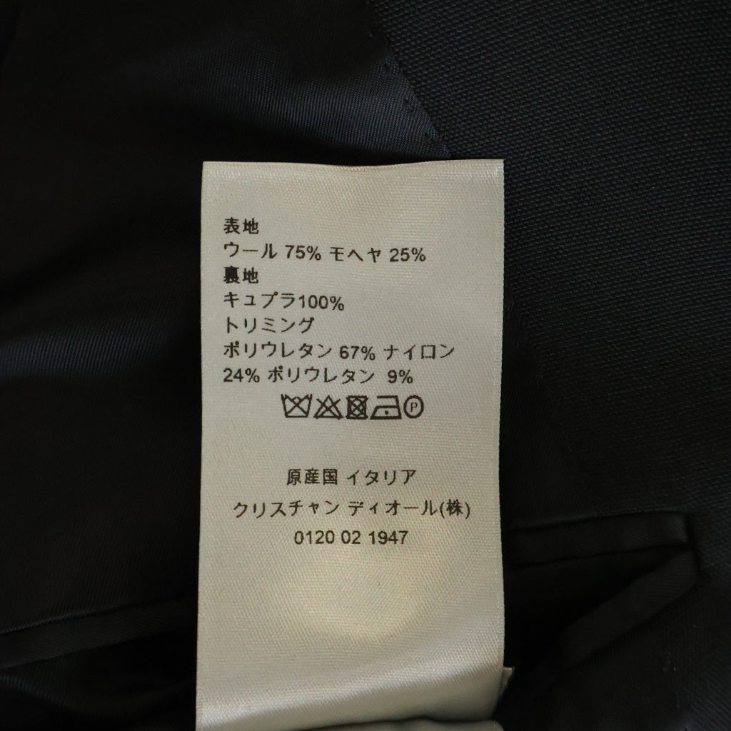 Dior HOMME(ディオールオム) 18AW ウール モヘア アトリエ テープロゴ テーラードジャケット ブラック 833C236X4286 833C236X4286
