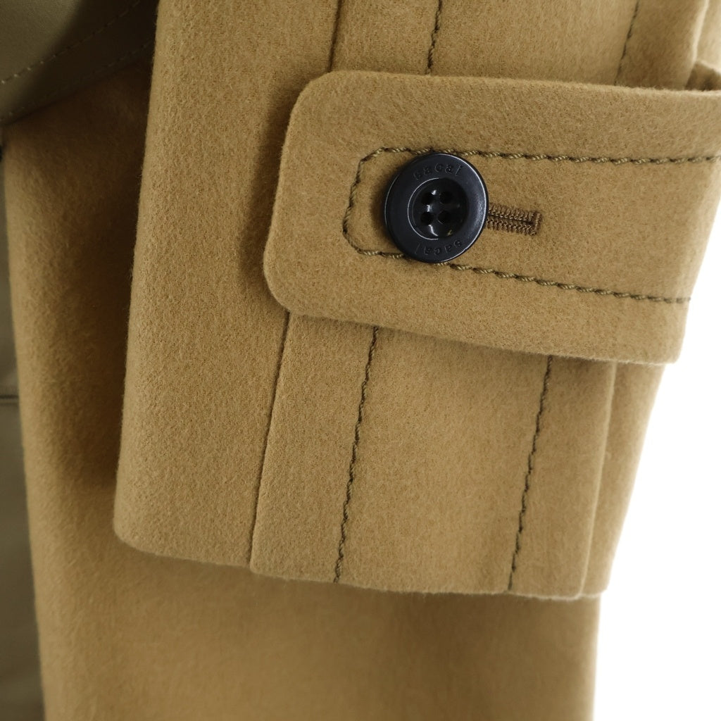 Sacai(サカイ) 20AW トレンチ ドッキング ロングコート ベージュ 20-05125