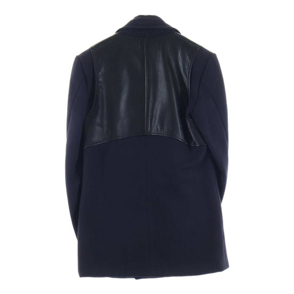 GIVENCHY(ジバンシィ) リカルドティッシ レザー切り替え ピーコート ネイビー 141290-2911 141290-2911