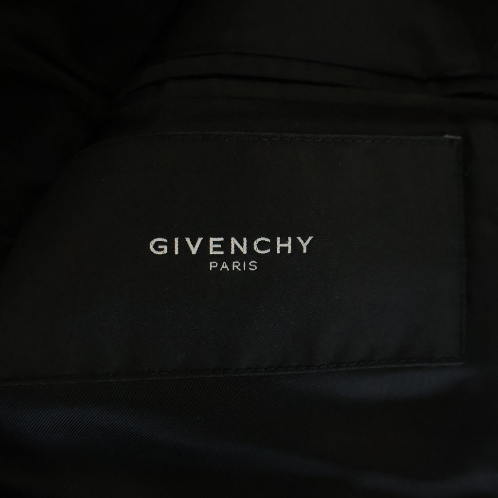 GIVENCHY(ジバンシィ) リカルドティッシ レザー切り替え ピーコート ブラック 141290-2912 141290-2912
