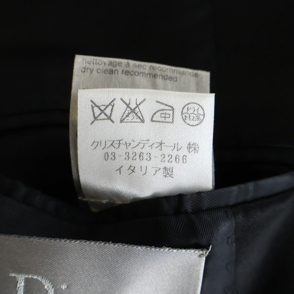 Dior HOMME(ディオールオム) 08AW サテンラペル スモーキングジャケット ブラック 8E4121810598