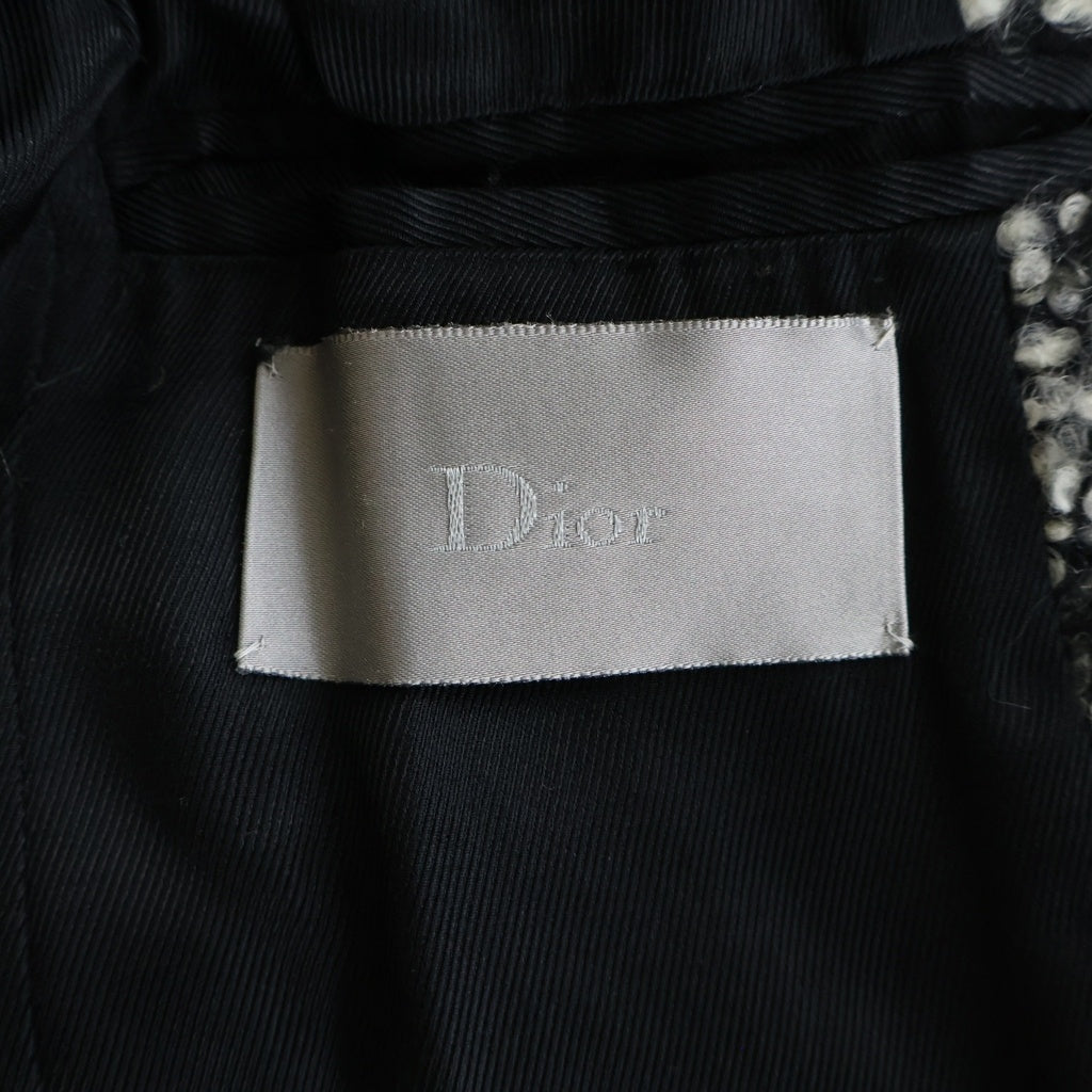 DIOR(ディオール) 09AW エディスリマン期 ウール ブークル コート グレー 9H3131801124
