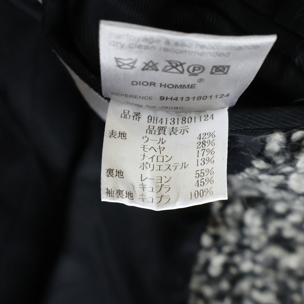 DIOR(ディオール) 09AW エディスリマン期 ウール ブークル コート グレー 9H3131801124