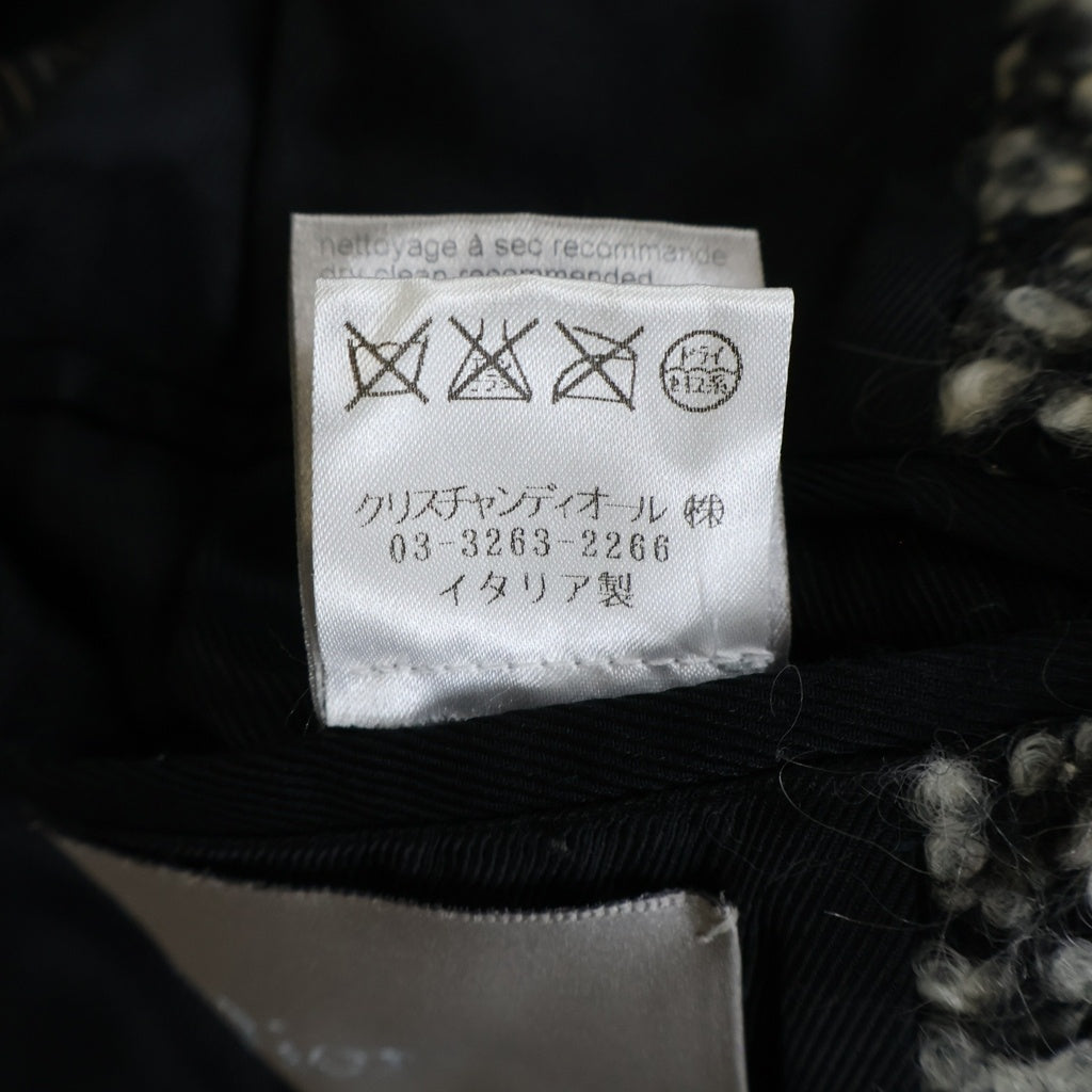DIOR(ディオール) 09AW エディスリマン期 ウール ブークル コート グレー 9H3131801124