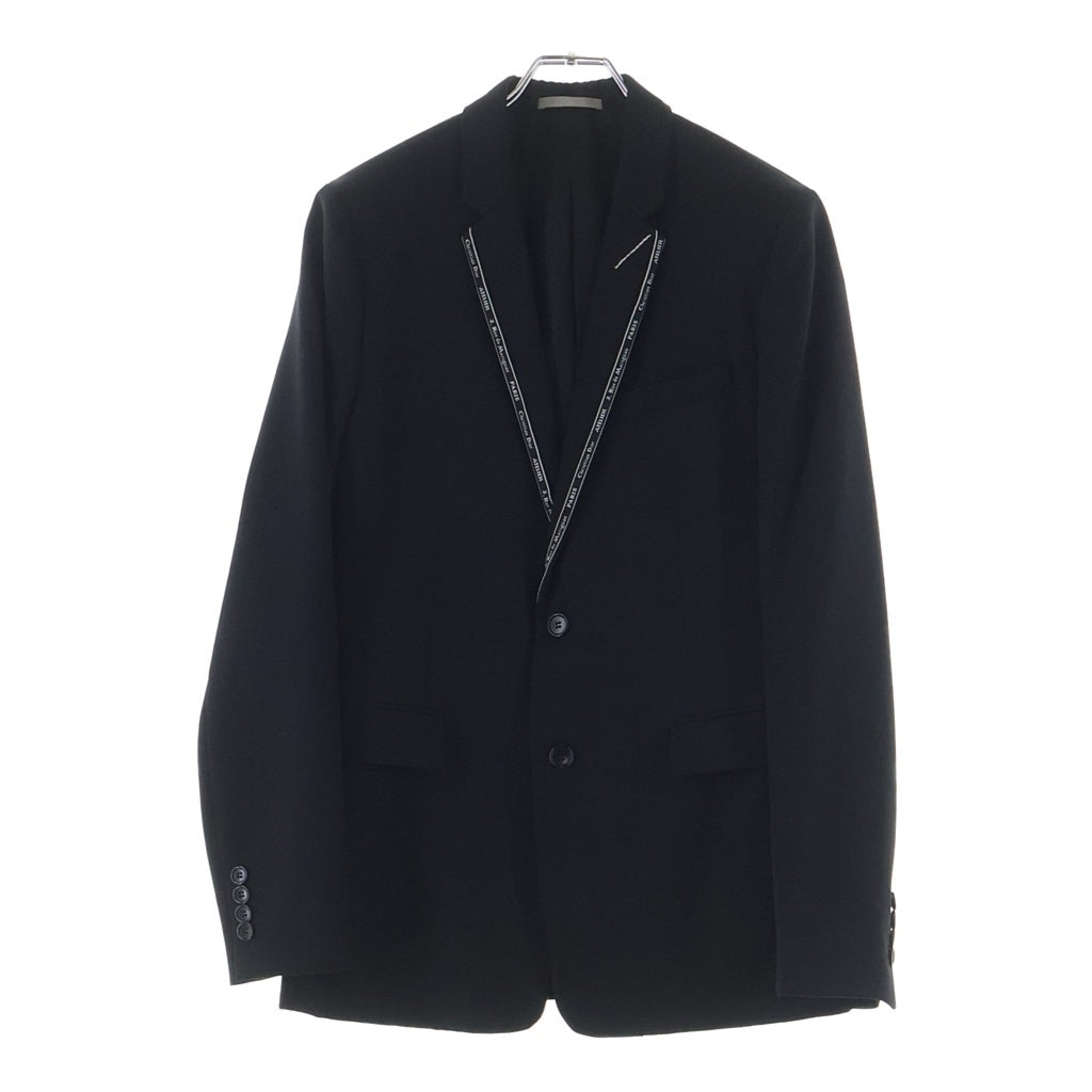 Dior HOMME ディオールオム 18SS アトリエテープ装飾 テーラードジャケット ブラック 863C274X4211 Dior HOMME(ディオールオム) 18SS アトリエテープ装飾 テーラード