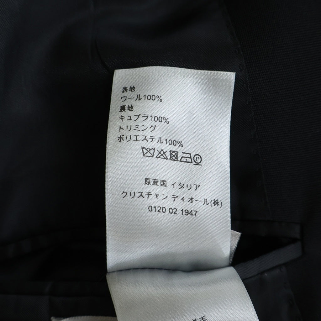 Dior HOMME(ディオールオム) 18SS アトリエテープ装飾 テーラードジャケット ブラック 863C274X4211