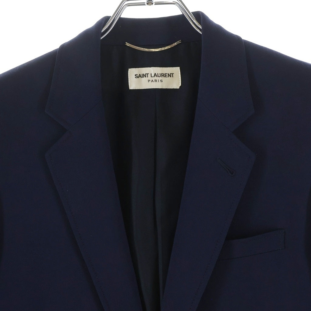 SAINT LAURENT PARIS(サンローランパリ) 2B金ボタン テーラードジャケット ブルー 327038 YM39M