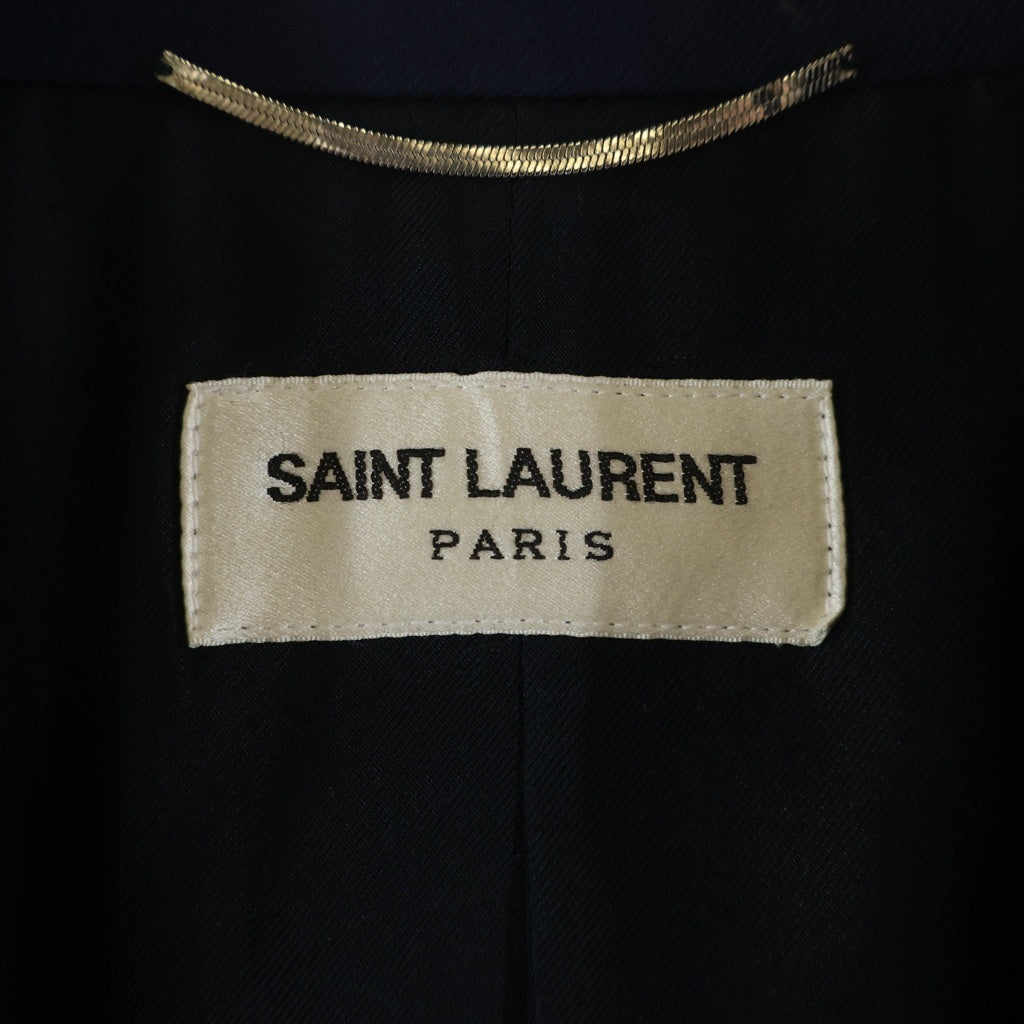 SAINT LAURENT PARIS(サンローランパリ) 2B金ボタン テーラードジャケット ブルー 327038 YM39M